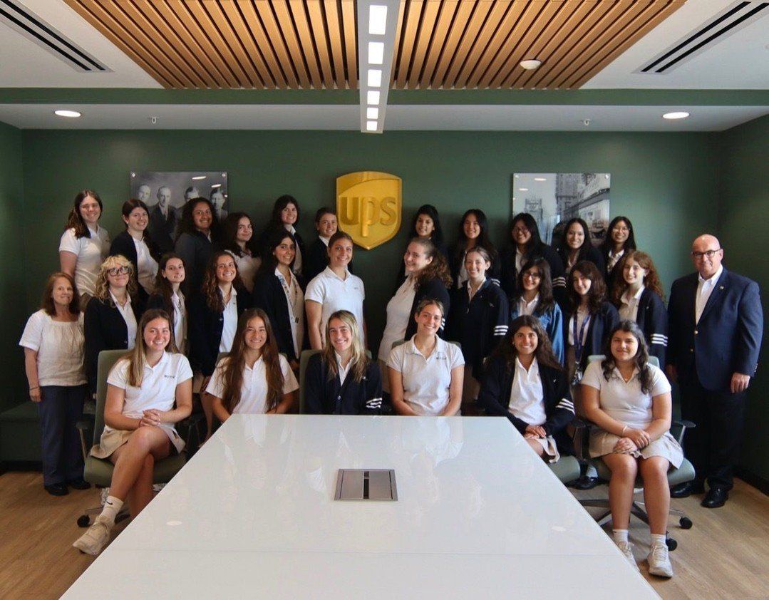 Mount Saint Dominic Academy L.E.O. students during their UPS site visit