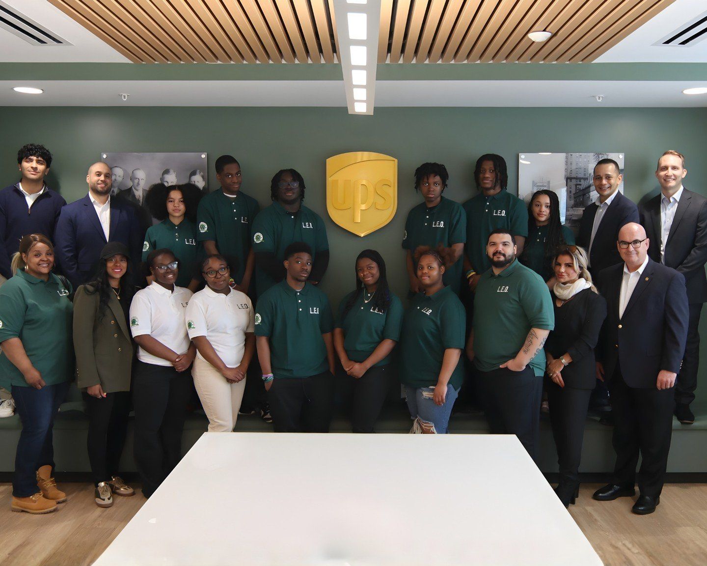 West Side High School L.E.O. students during their UPS site visit