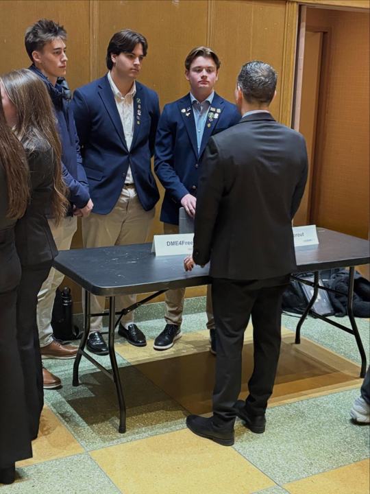 Photo 2 from IronWorks 2026: Don Bosco Prep’s L.E.O. Seniors Pitch to Real Sharks